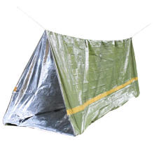 Camping Emergency Green Waterproof Lightweight Tube Tent Outdoor Survival Portable Mylar Thermal Shelter for Travel Hiking